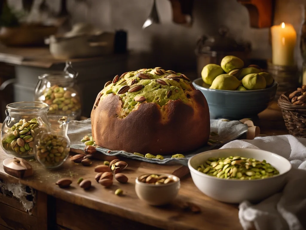 Aprenda a fazer um delicioso panetone de pistache caseiro